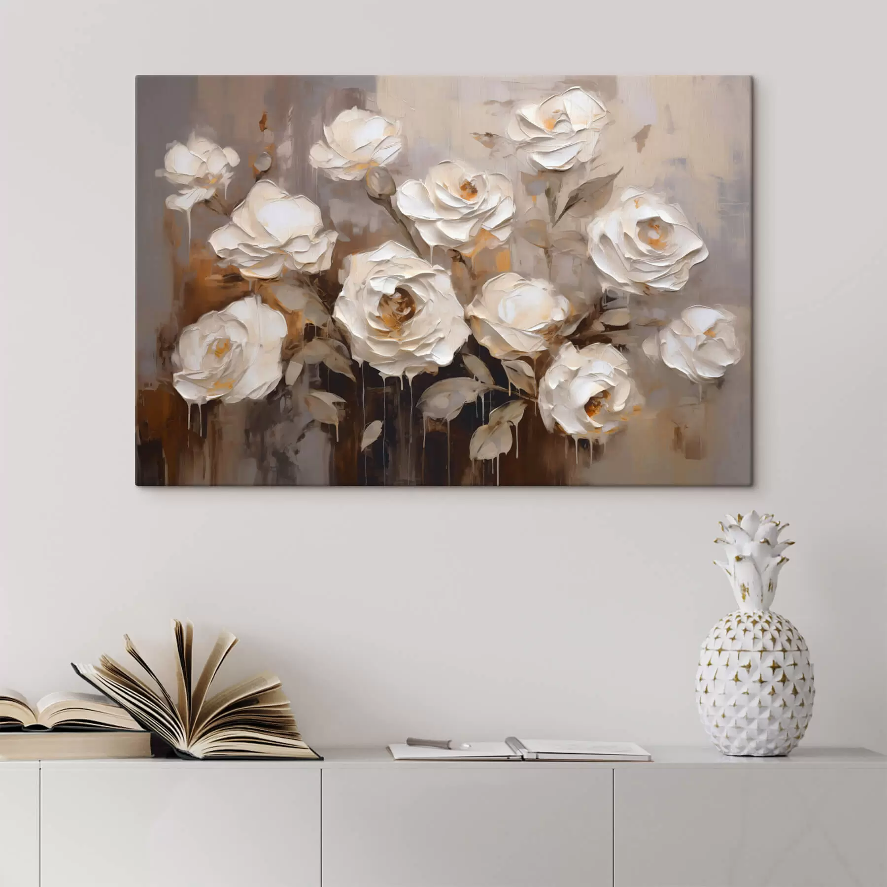 murales de pared Ramo de rosas abstracto s44364