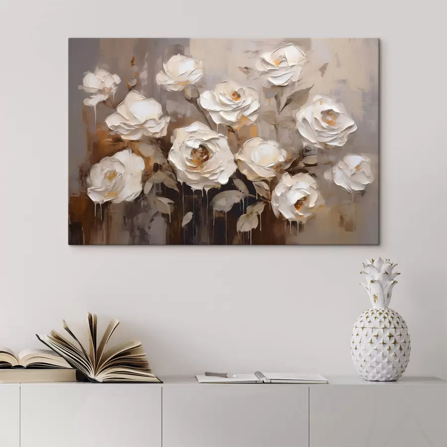 murales de pared Ramo de rosas abstracto s44364