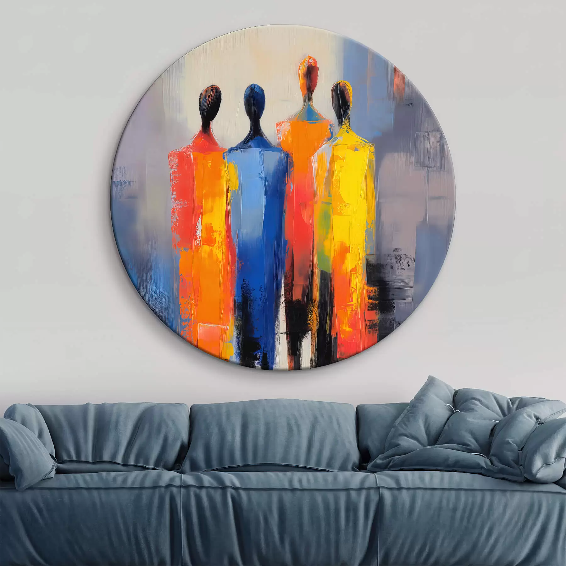 murales de pared Figuras humanas abstractas r44367