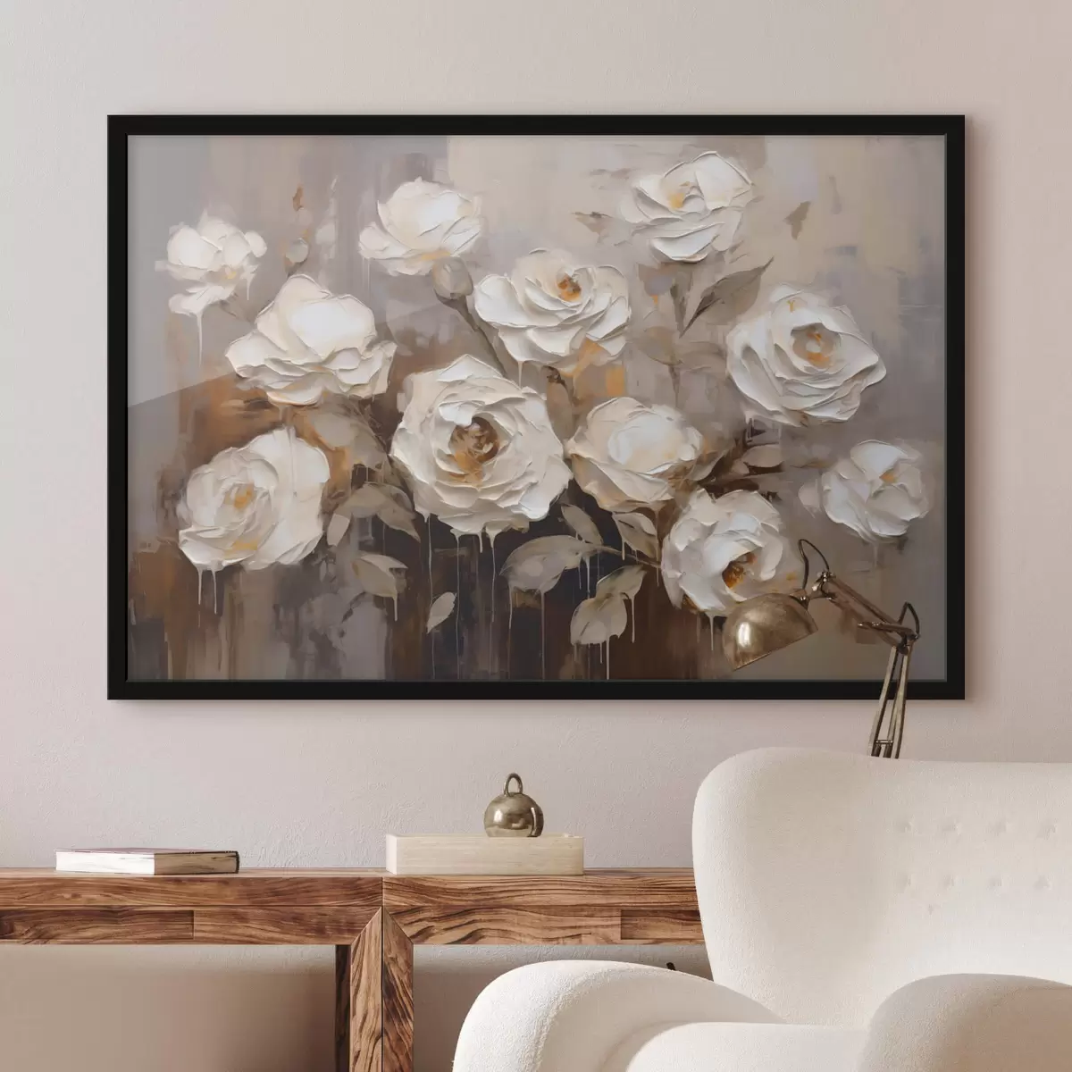 Poster Ramo de rosas abstracto f44364