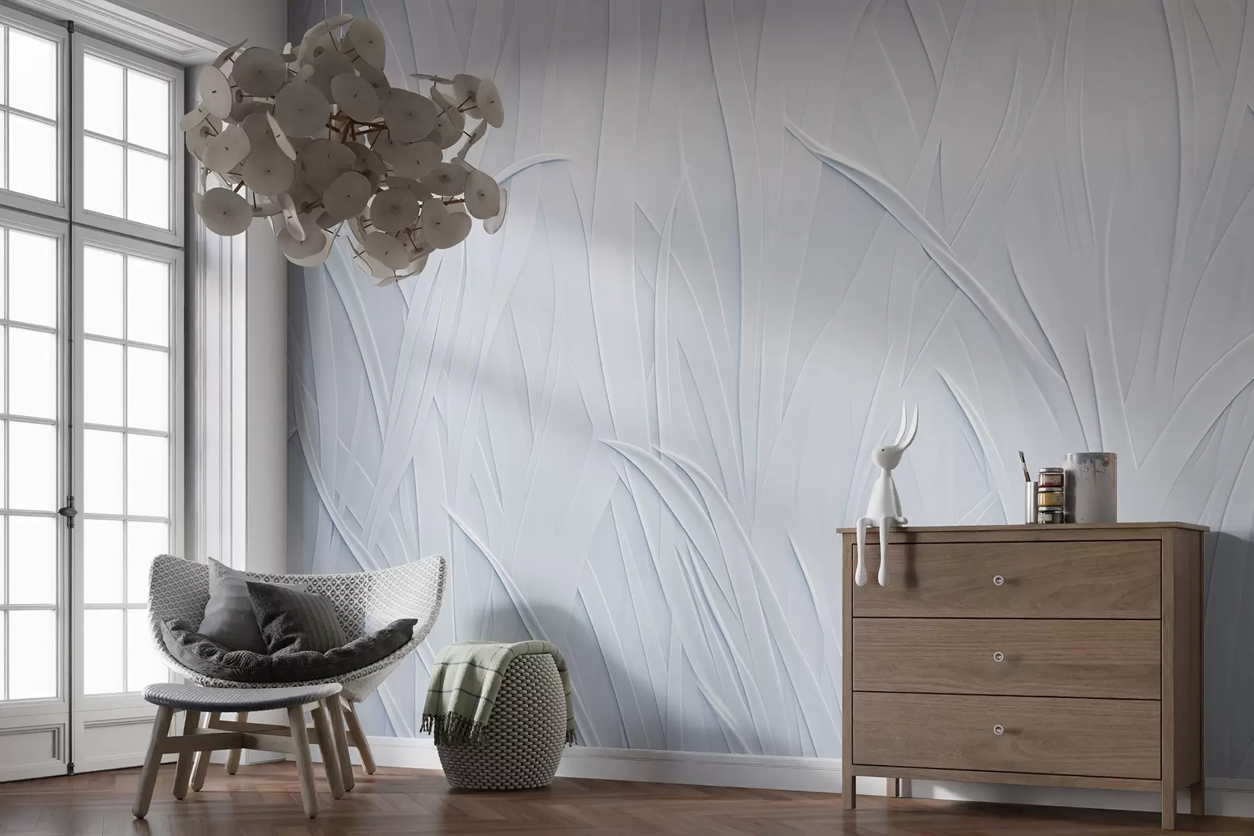 murales de pared Líneas curvas w03985v1