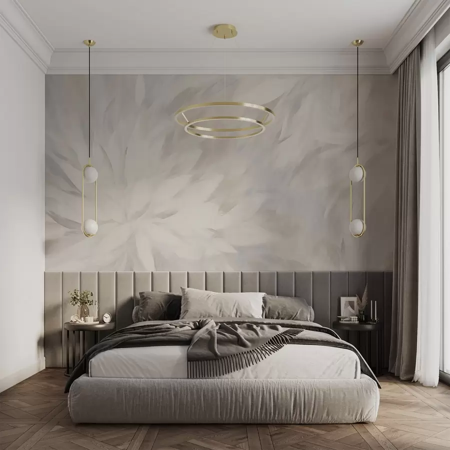murales de pared Flores en estilo de trazos suaves w03986