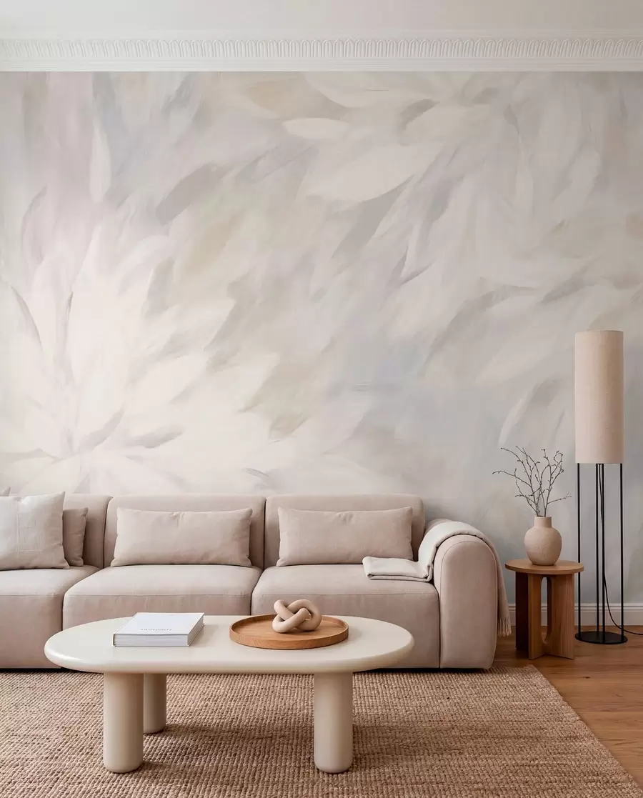 murales de pared Flores en estilo de trazos suaves w03986