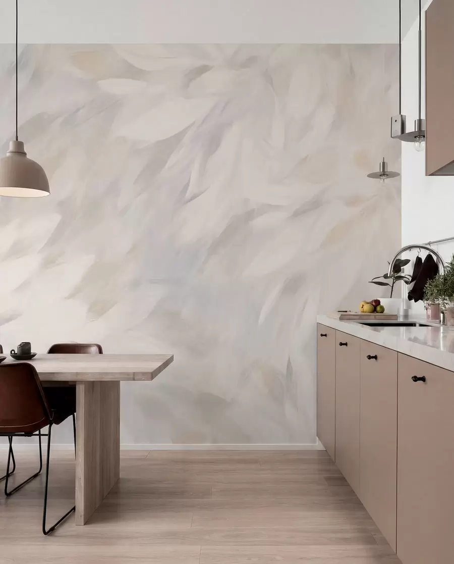 murales de pared Flores en estilo de trazos suaves w03986