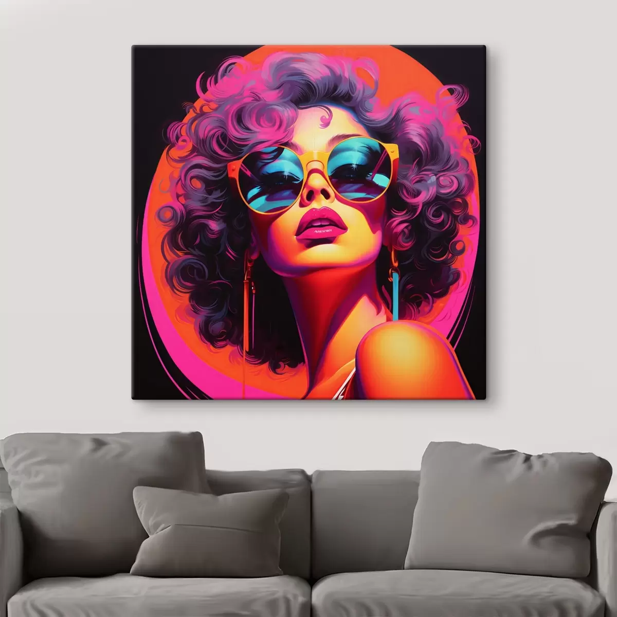 murales de pared Mujer elegante con gafas de sol s44335