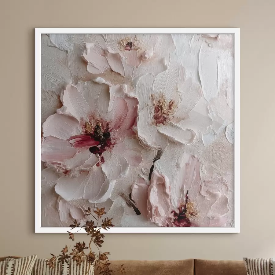 murales de pared Pliegues rosas de ternura f44333