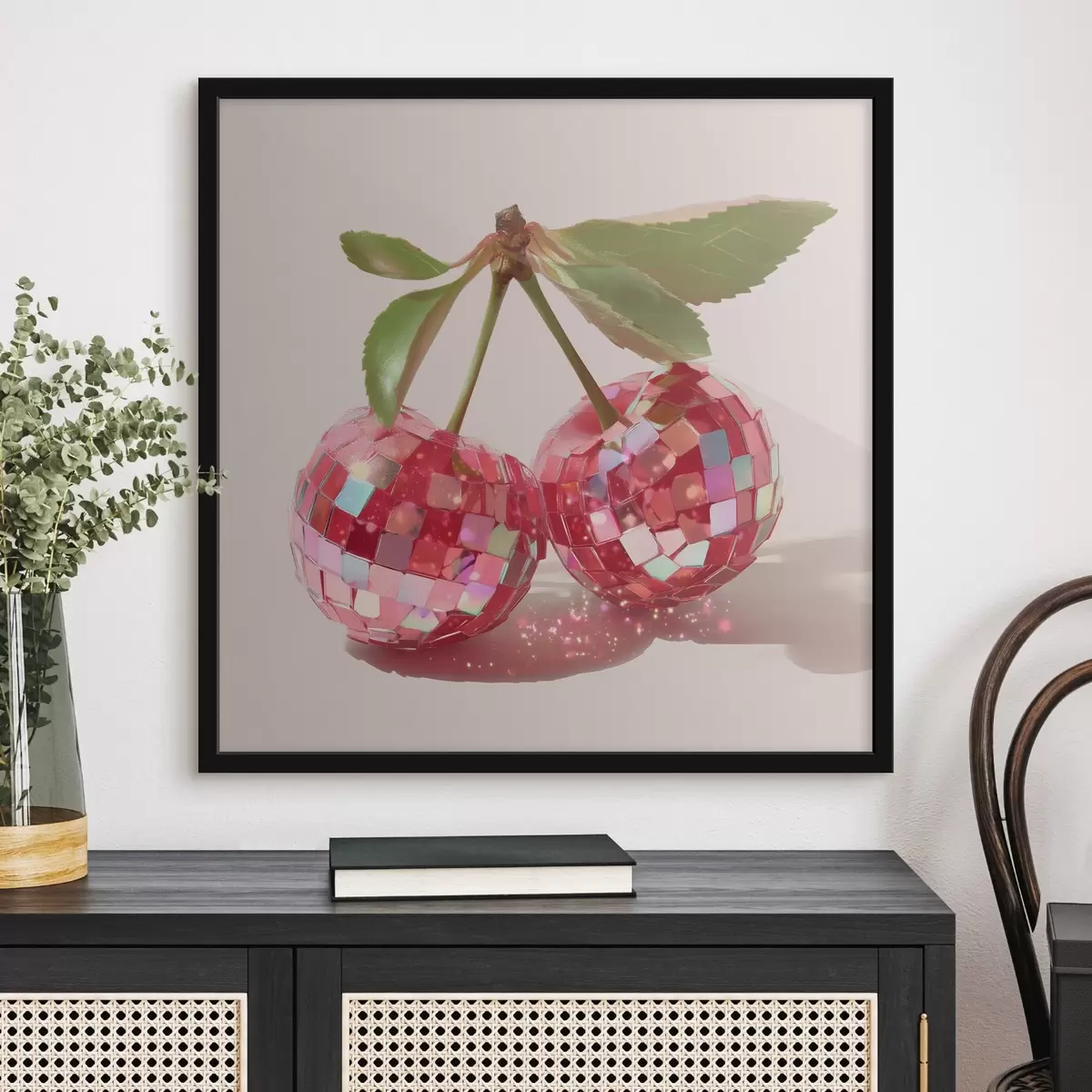 Poster Pequeñas cerezas brillantes f44345