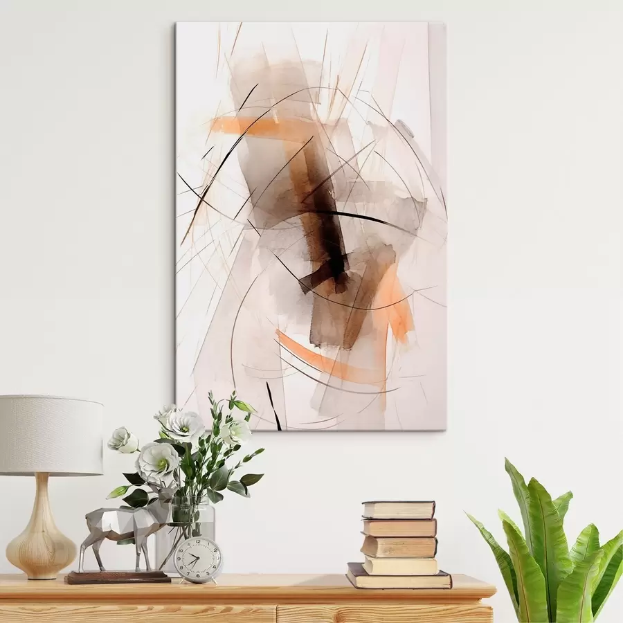 murales de pared Abstracción de líneas y manchas s44423