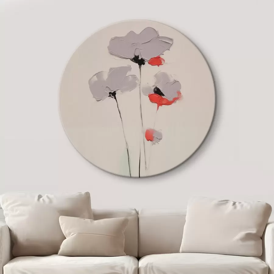 murales de pared flores abstractas r44419