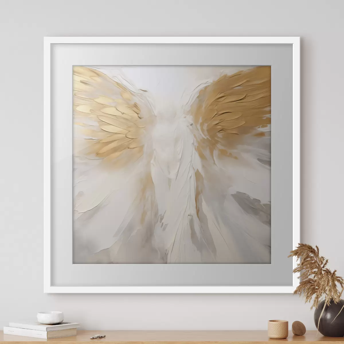 Poster Alas de ángel abstractas f44425
