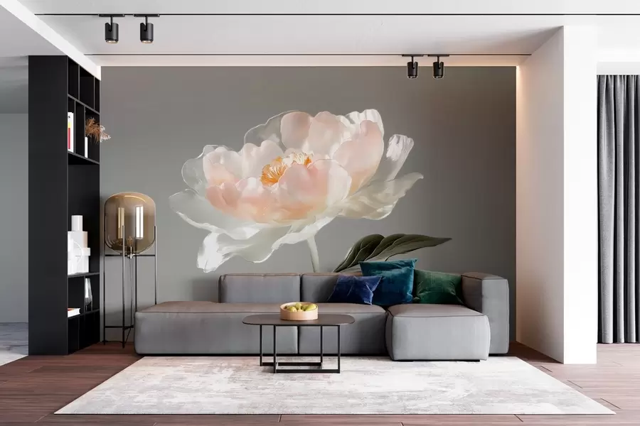 murales de pared flor grande de cristal w04030