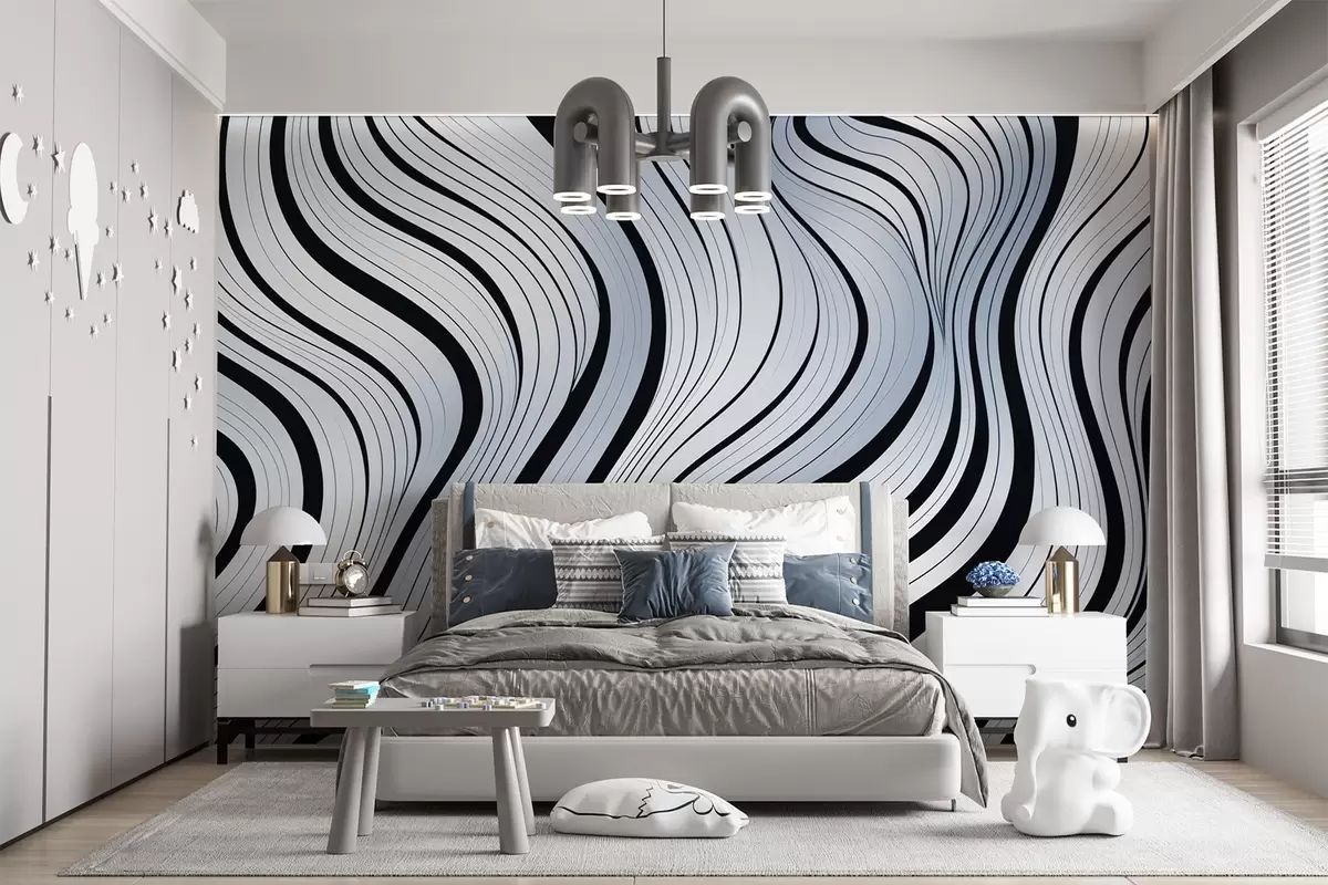 murales de pared Ondas abstractas w04022v1