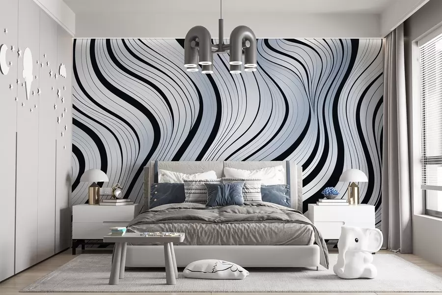 murales de pared Ondas abstractas w04022v1