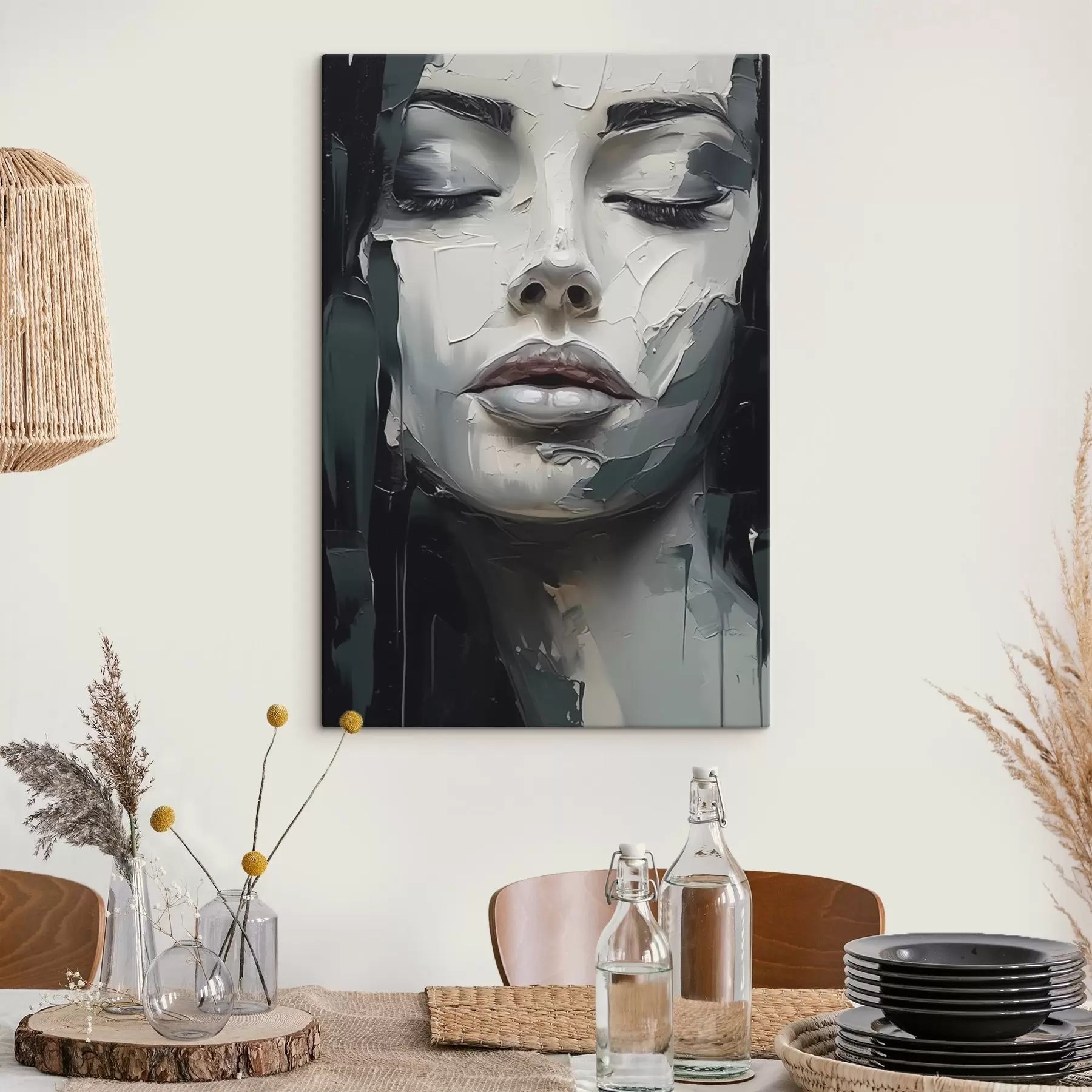 murales de pared El rostro de una mujer s44484