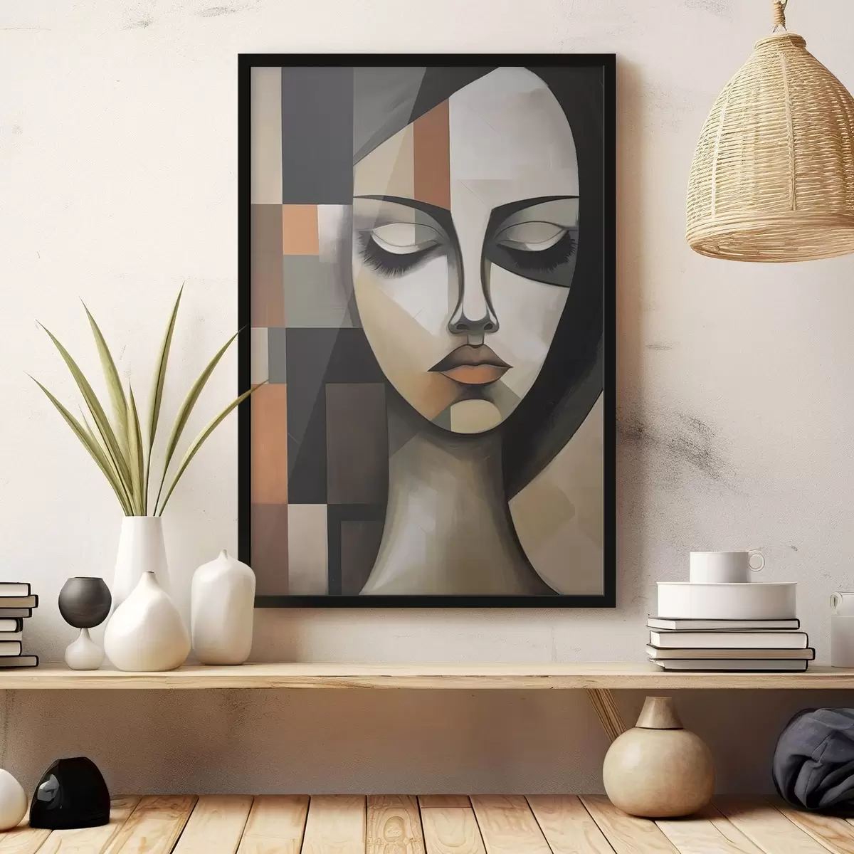 Poster Cara geométrica f44491