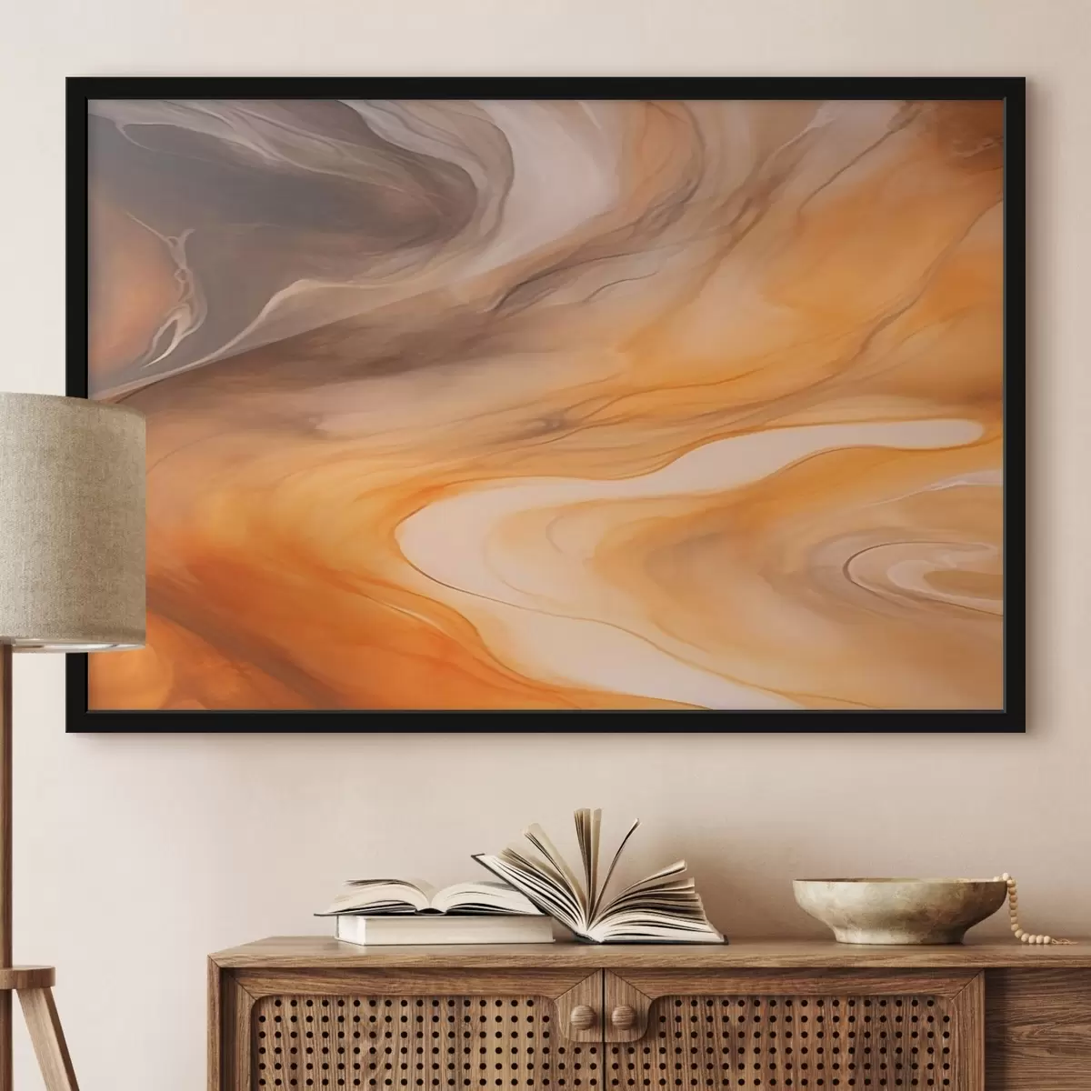 Poster Cálidas ondas abstractas f44496
