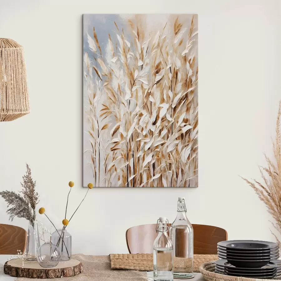 murales de pared Trigo abstracto en estilo de pintura acrílica s44467