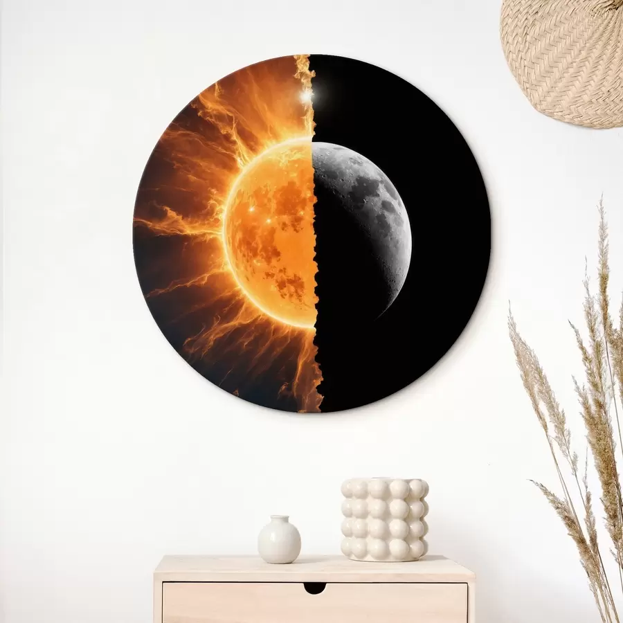 murales de pared Dos fases de la luna r44429