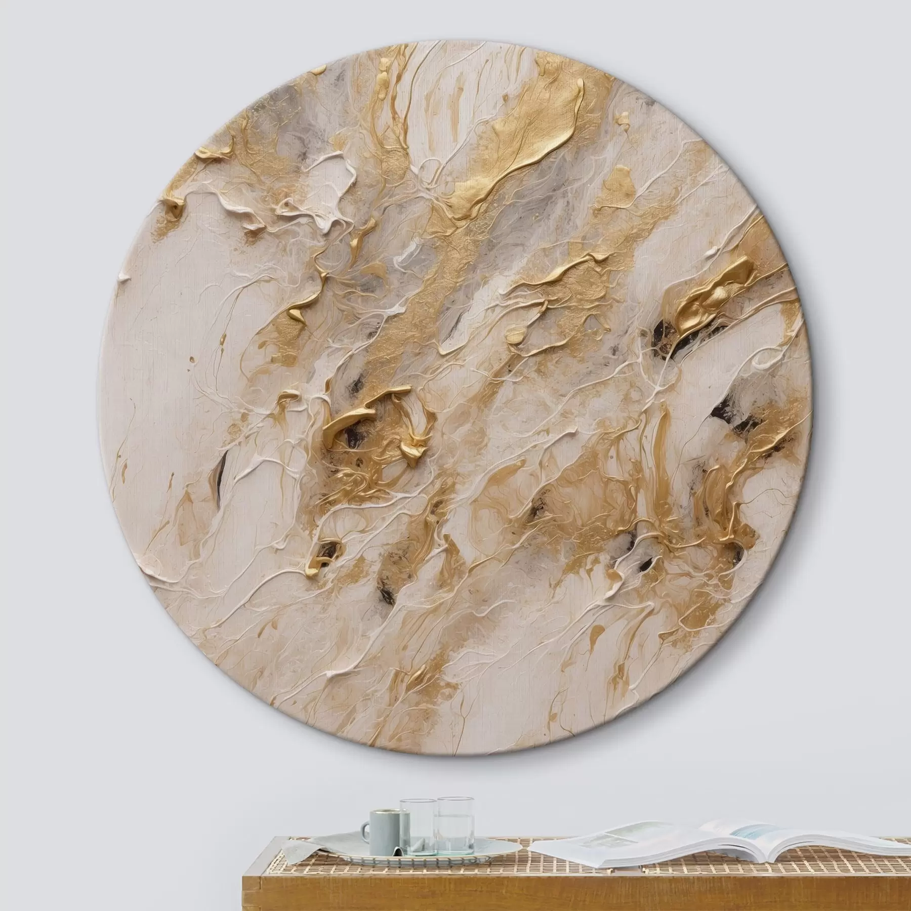 murales de pared Abstracto camino amarillo y blanco en el estilo de pintura acrílica Flor roja sobre fondo blanco-rojo pintura al óleo blanco r44439