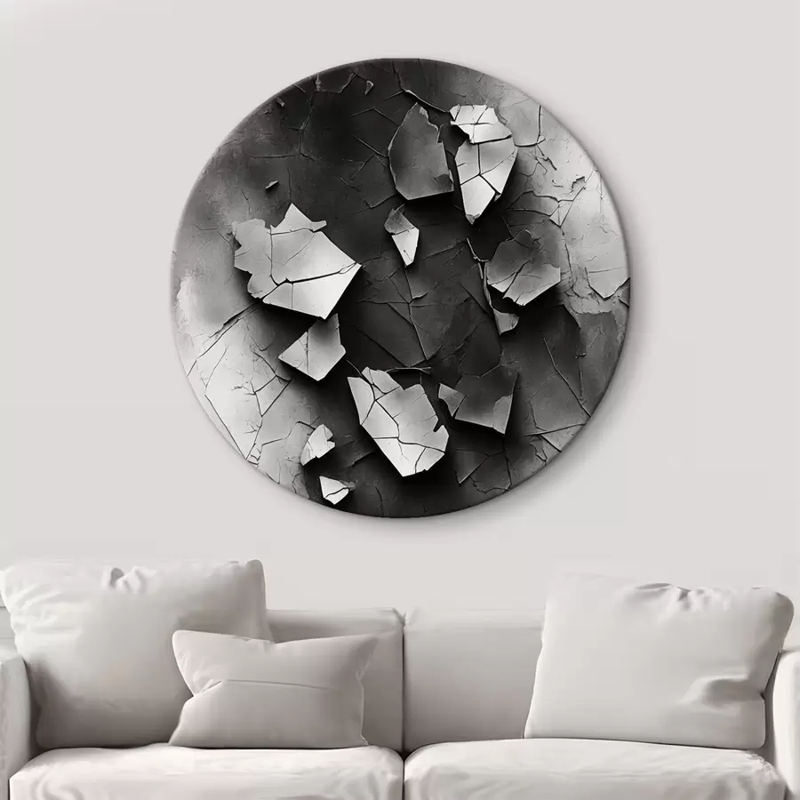 murales de pared Pared antigua en blanco y negro r44450