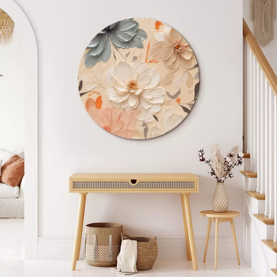 murales de pared Flores diversas al óleo r44455