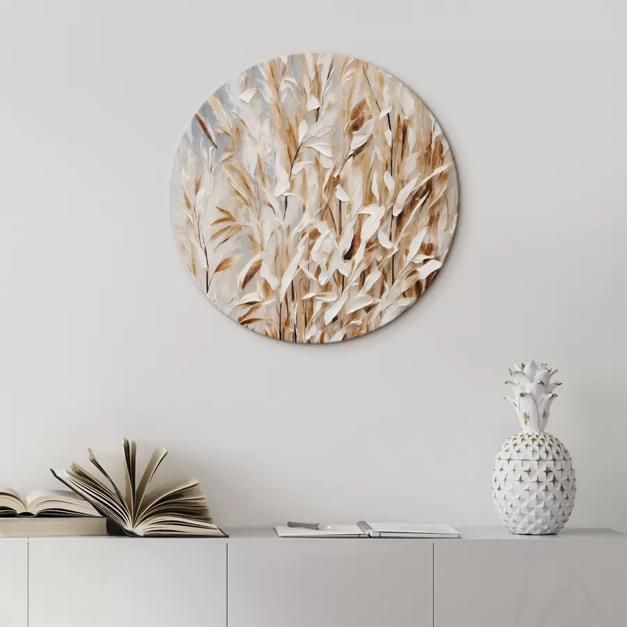 murales de pared Trigo abstracto en estilo de pintura acrílica r44467