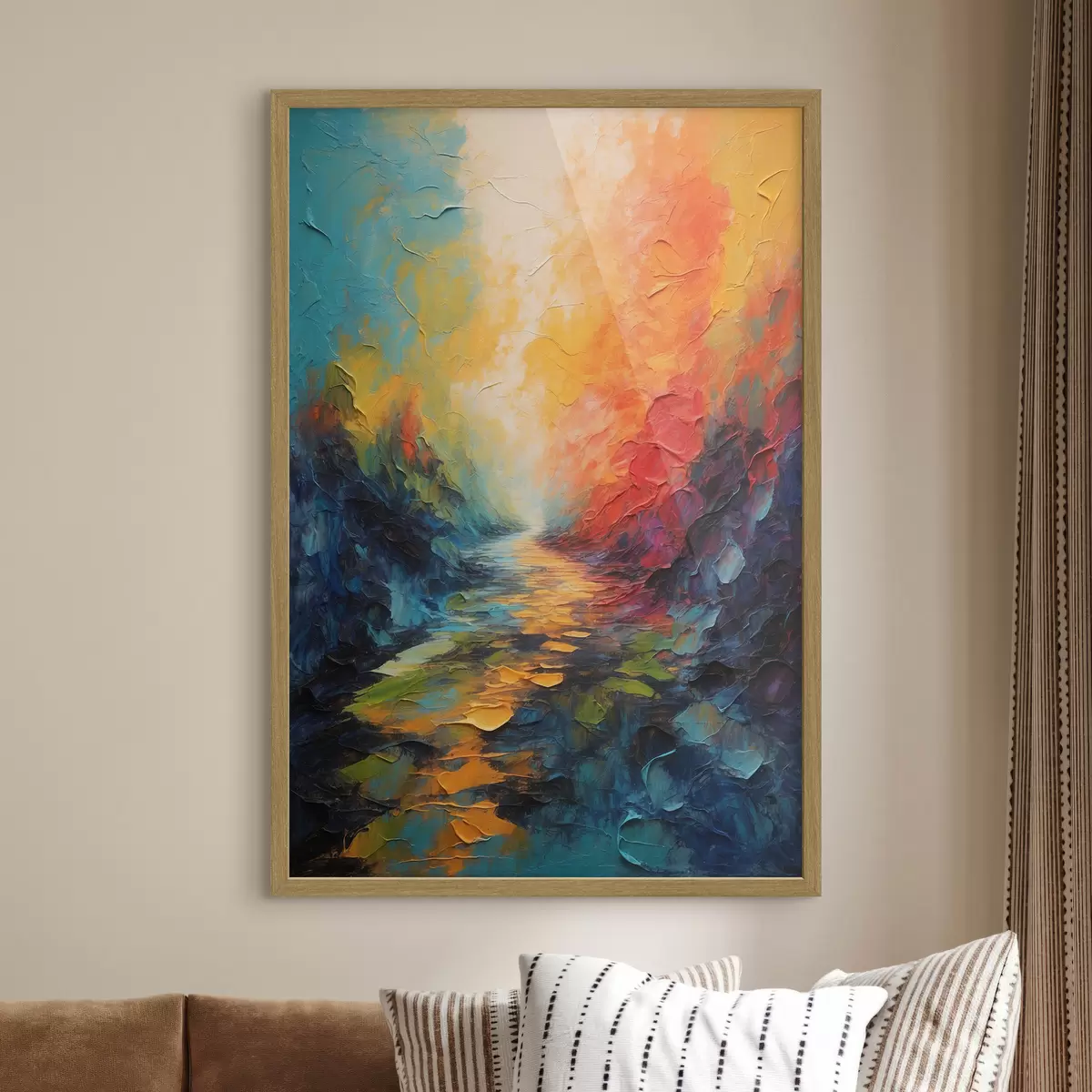 Poster Sendero de color f44441