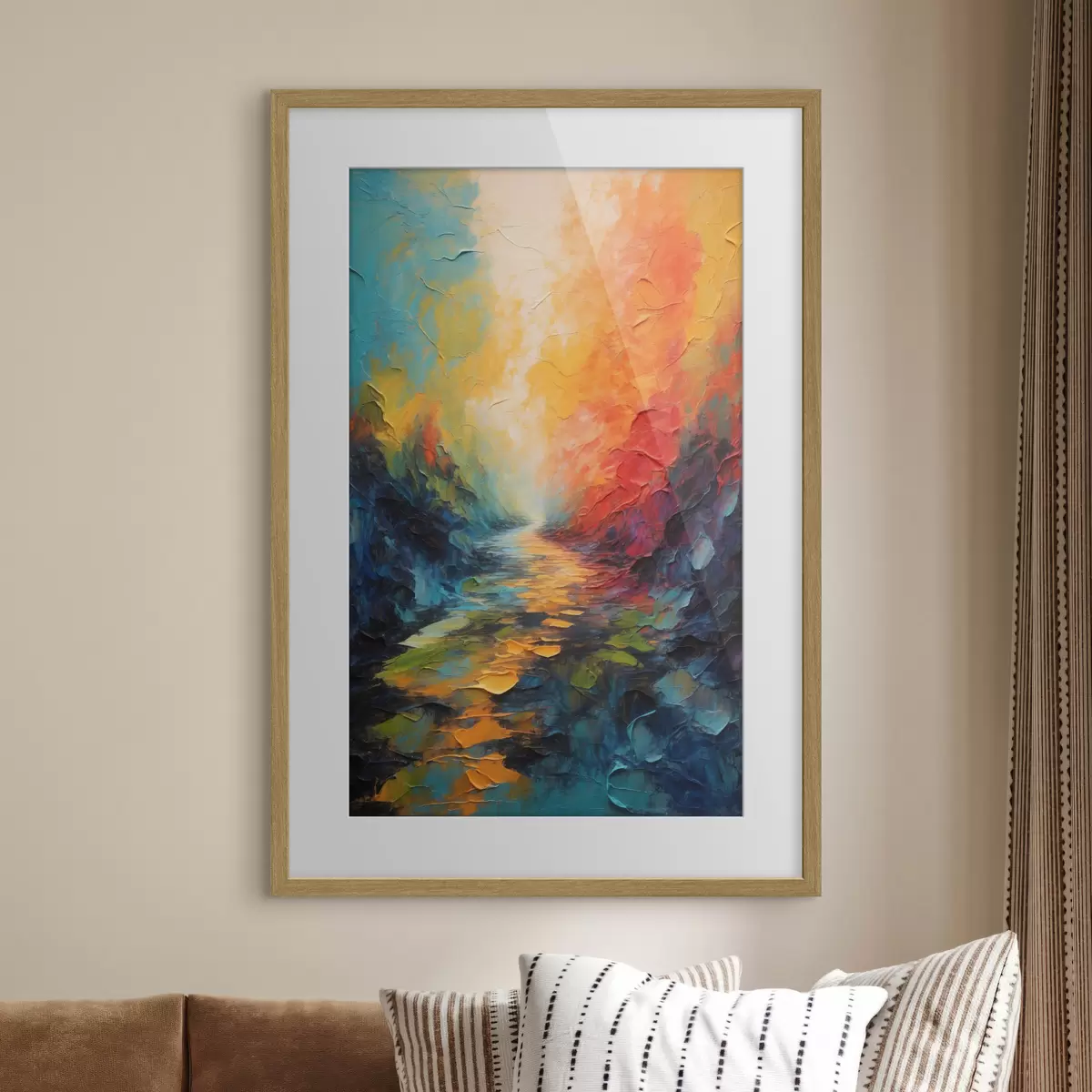 Poster Sendero de color f44441