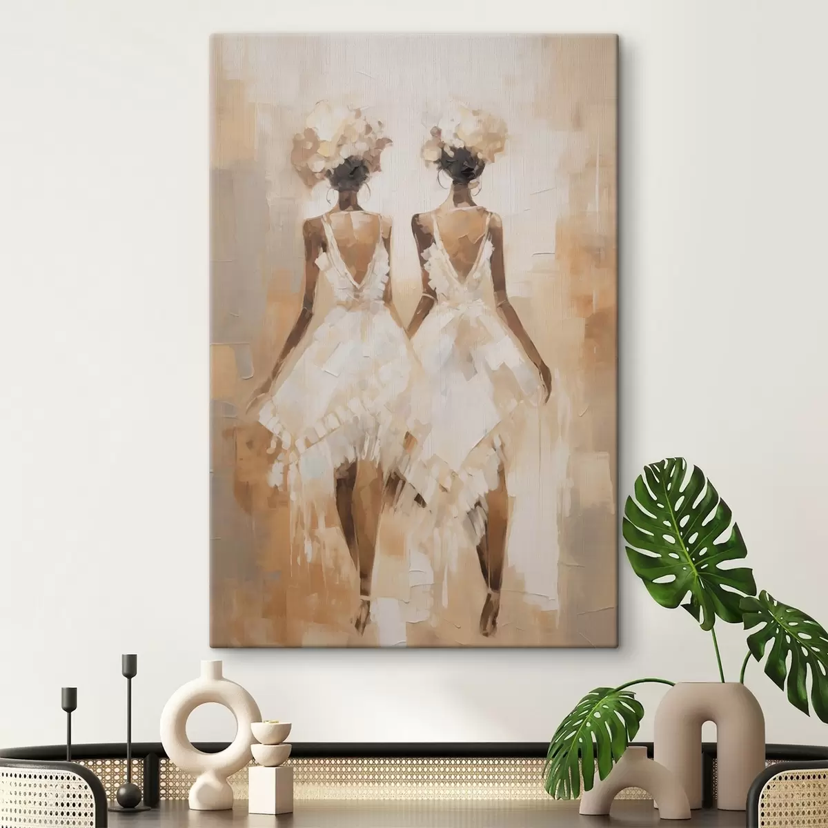 murales de pared Pintura abstracta imitación chica s44517