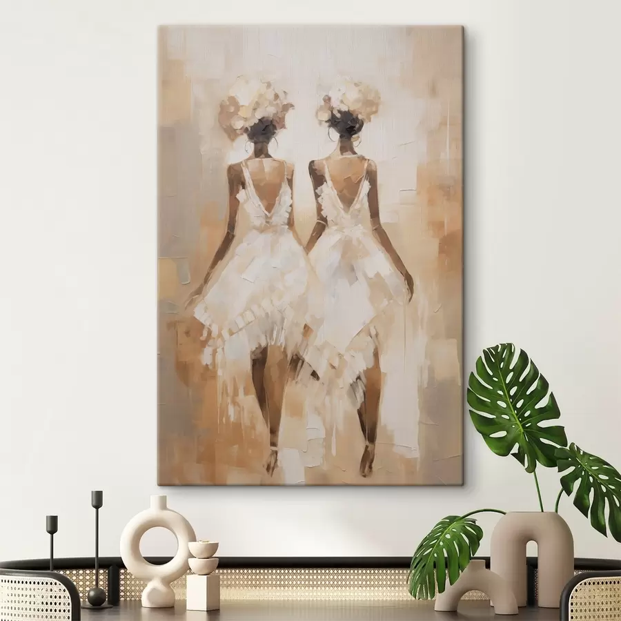 murales de pared Pintura abstracta imitación chica s44517