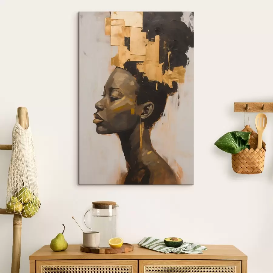 murales de pared Retrato de mujer abstracto s44520