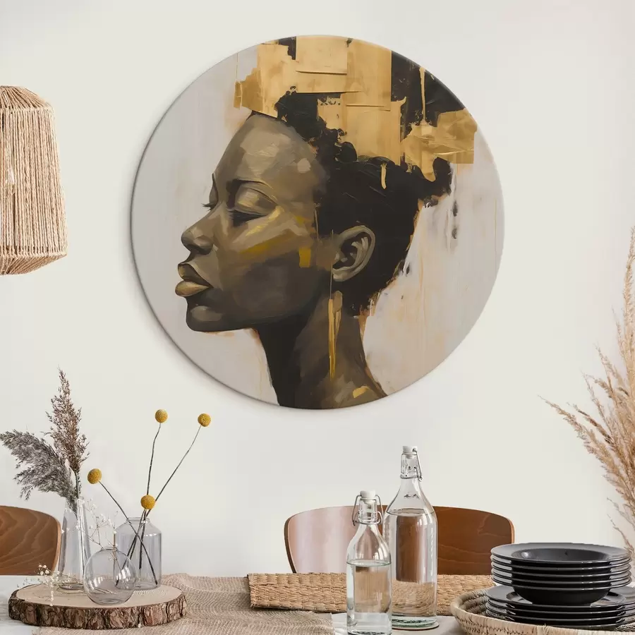 murales de pared Retrato de mujer abstracto r44520