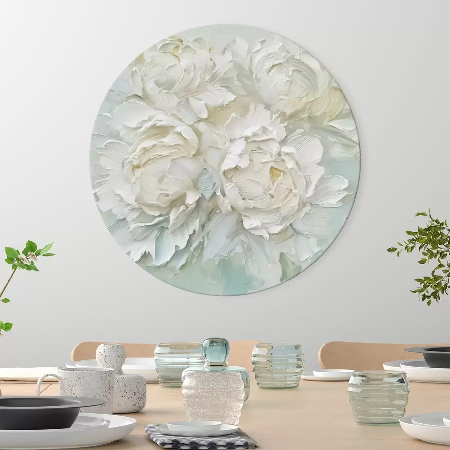 murales de pared Pintura imitación peonías r44522