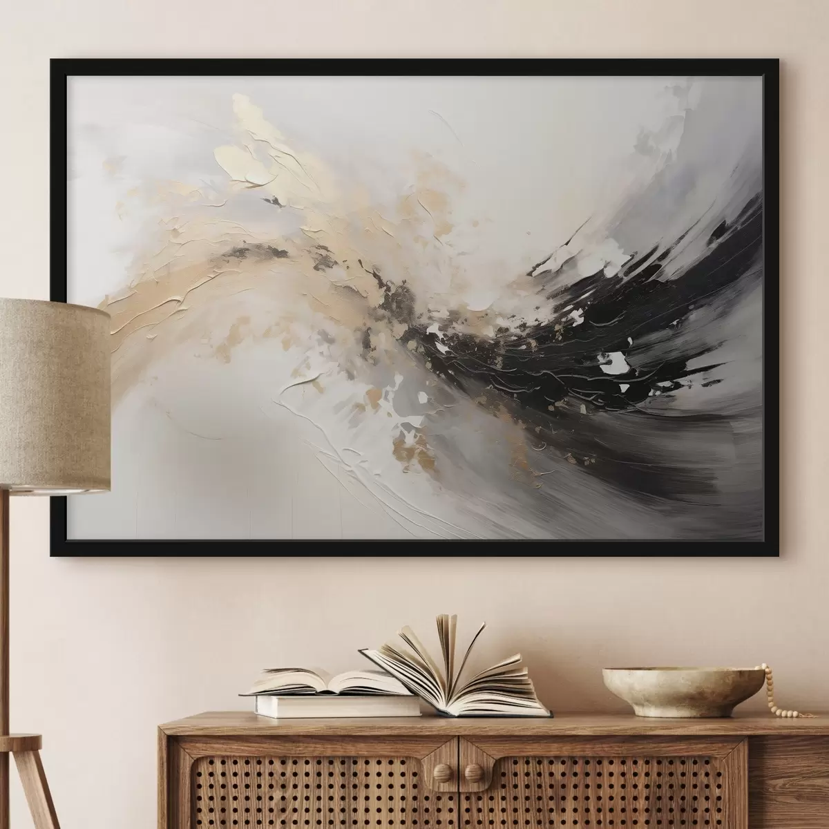 Poster Composición abstracta, imitación de pintura f44519