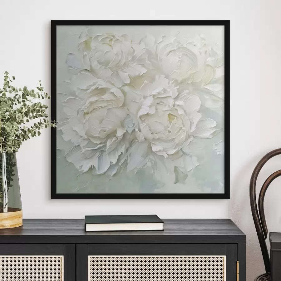 murales de pared Pintura imitación peonías f44522