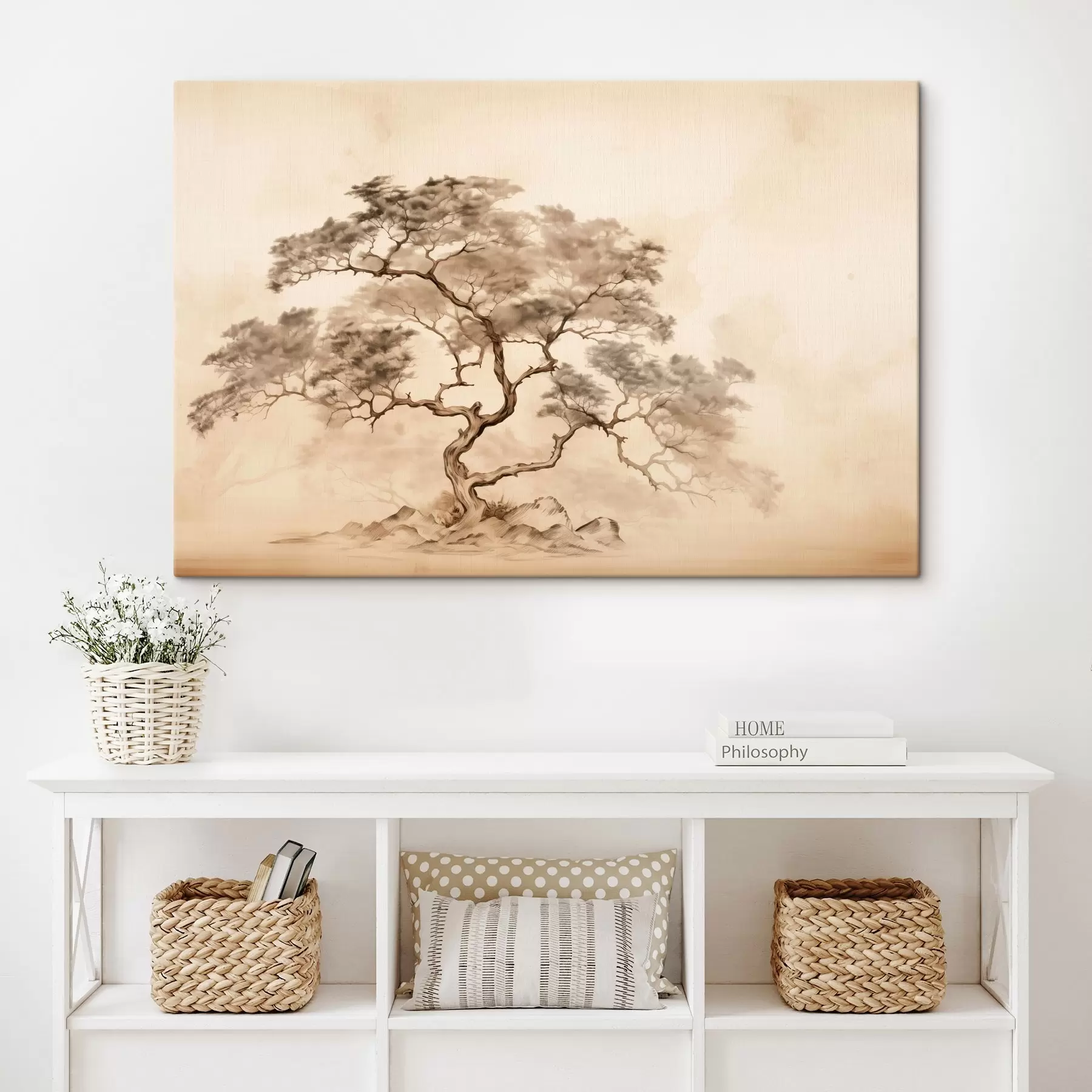 murales de pared Árbol en la colina s44523