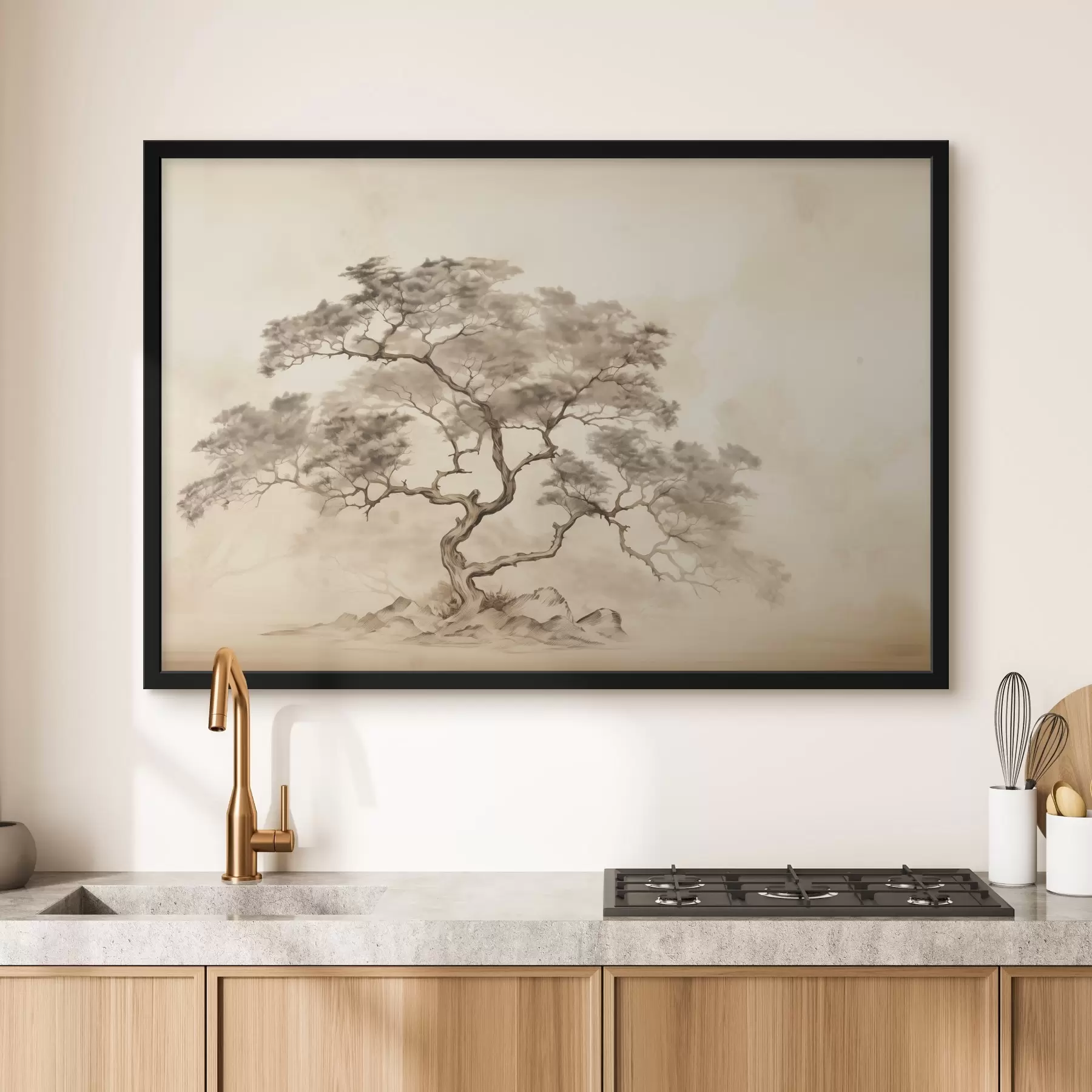 murales de pared Árbol en la colina f44523