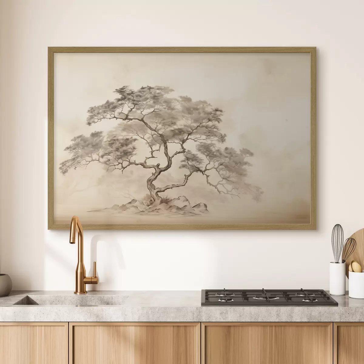 Poster Árbol en la colina f44523