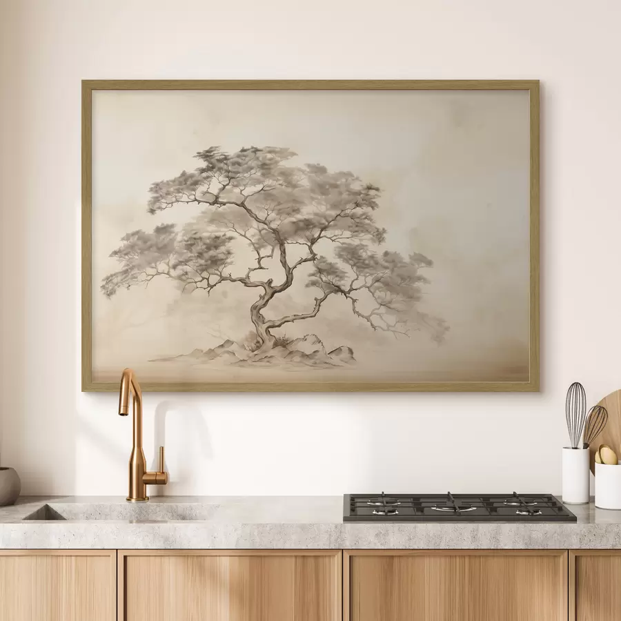 murales de pared Árbol en la colina f44523