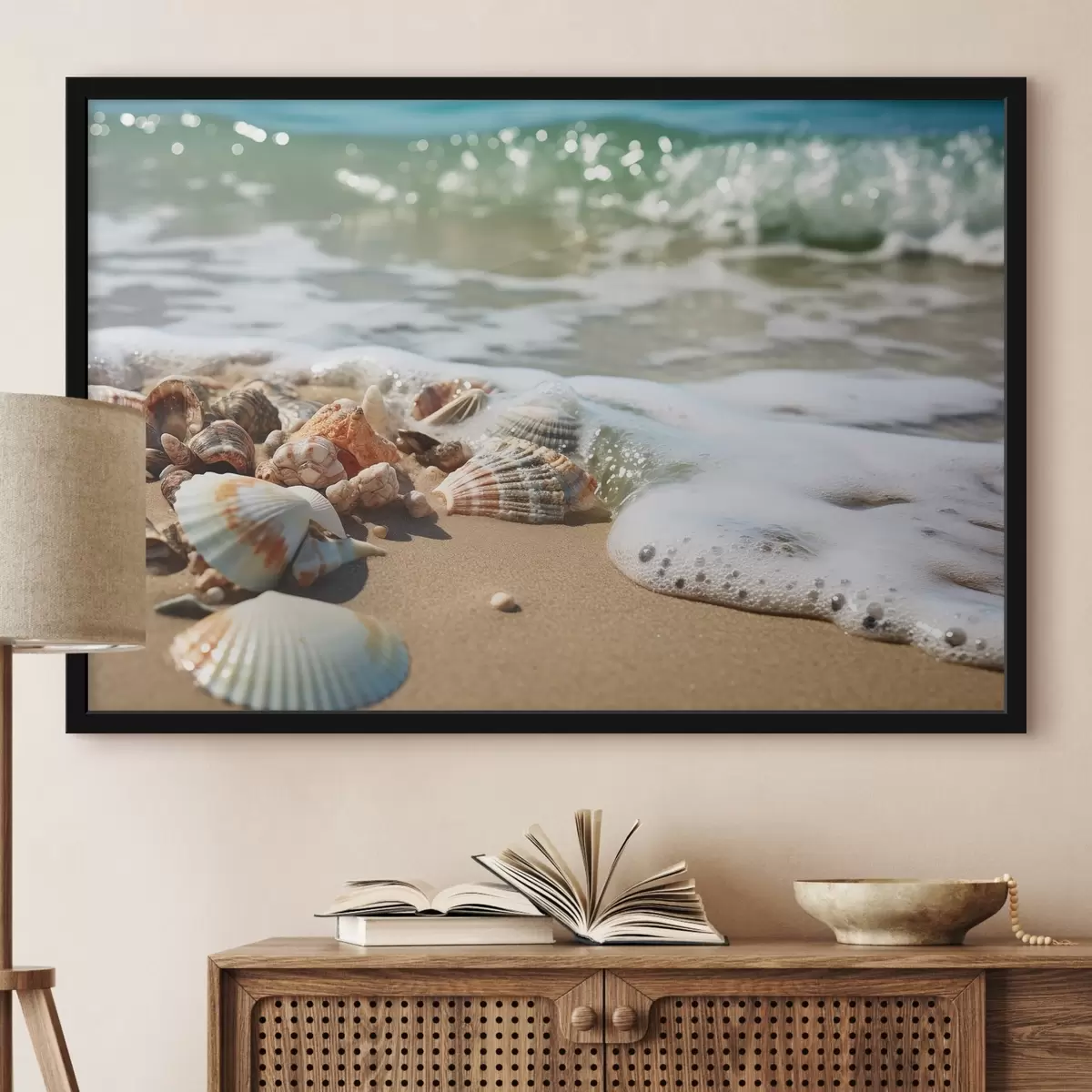 Poster Conchas y espuma f44527