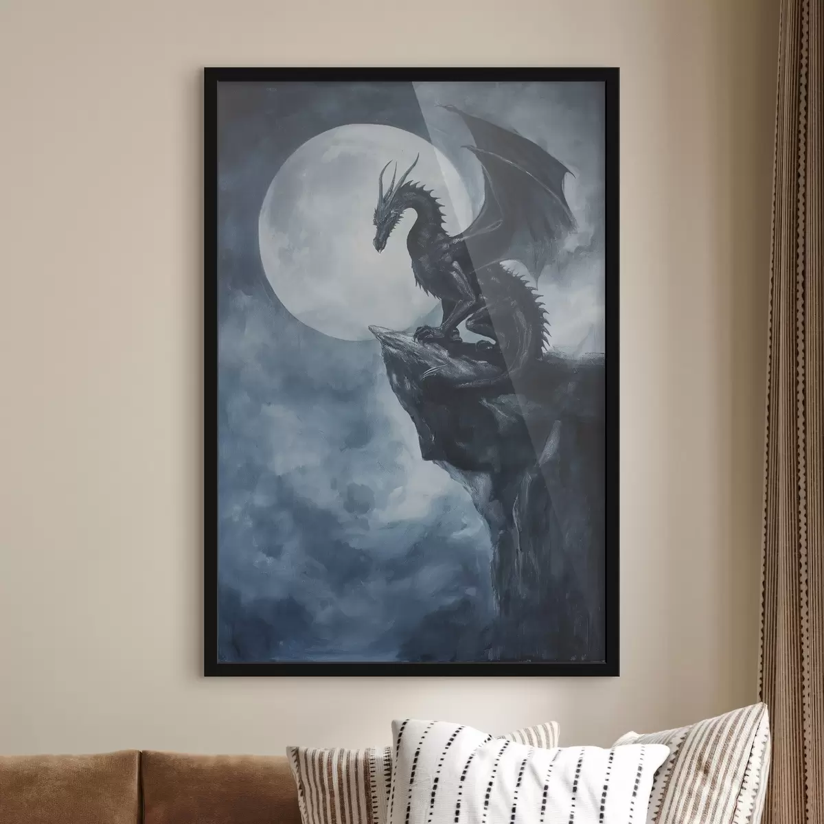Poster Dragón y Luna f44530