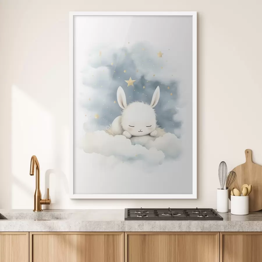 murales de pared Conejito en las nubes f44536