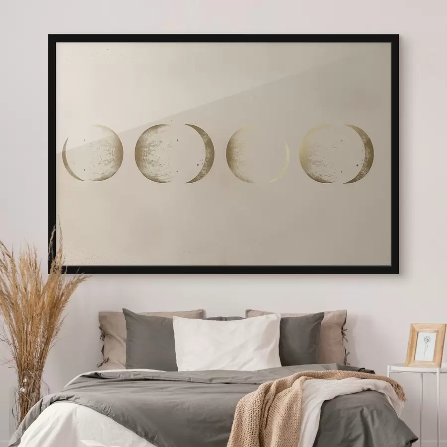 murales de pared Fases de la Luna f44538