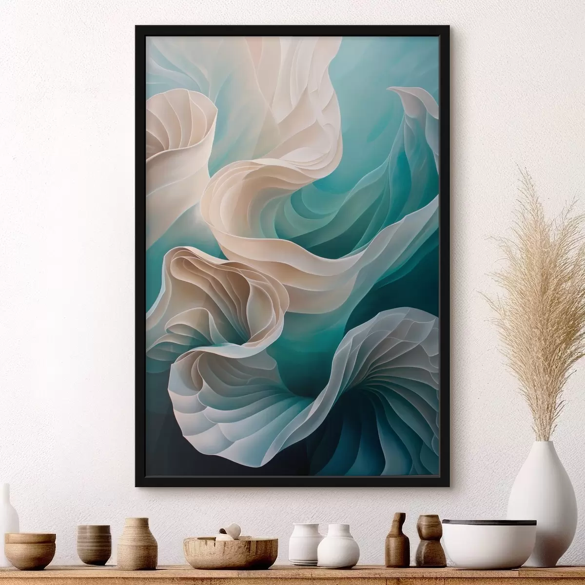 Poster Olas y seda f44541