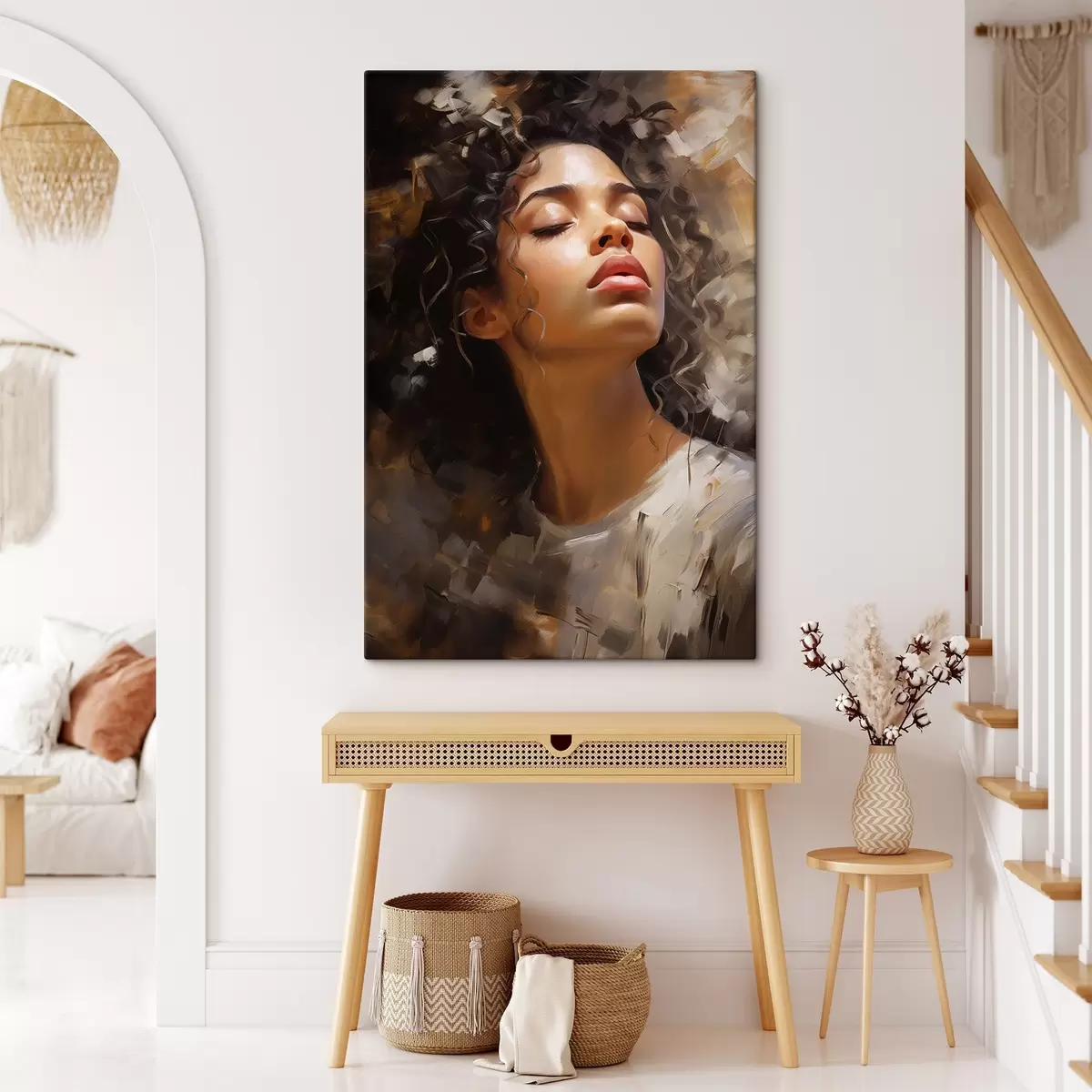 murales de pared Retrato de niña s44560