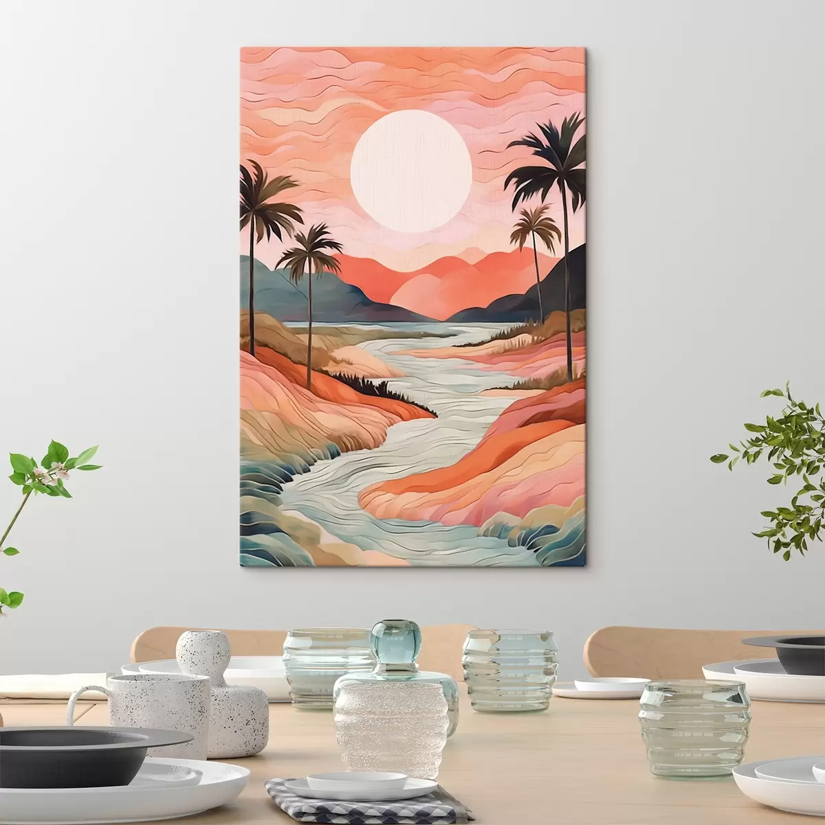 murales de pared Paisaje con río s44568