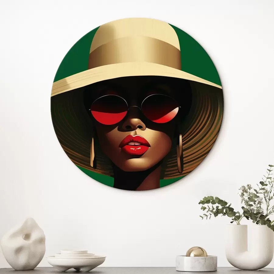 murales de pared Chica con sombrero r44559