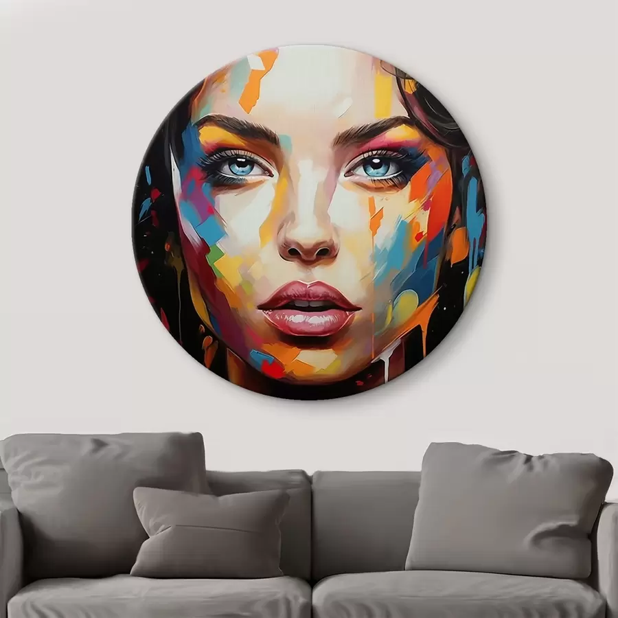murales de pared Chica en pintura r44566