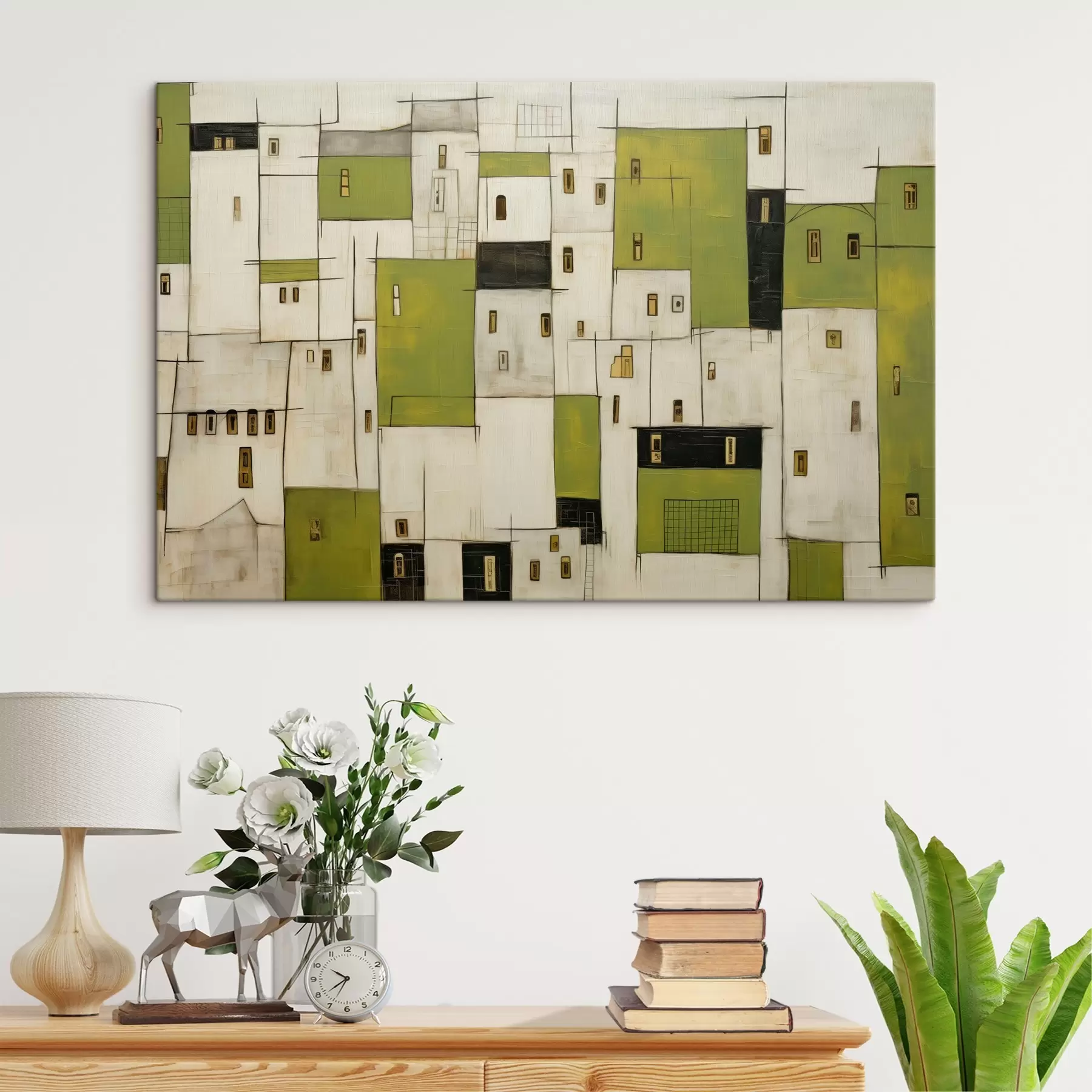 murales de pared Casas abstractas s44582