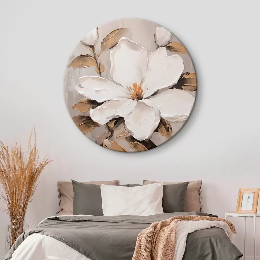 murales de pared Pintura imitación flor grande r44581